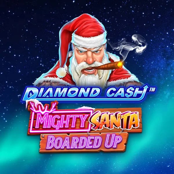 Diamond Cash Mighty Santa Boarded Up by Greentube, showcased at stonevegass.de – game logo